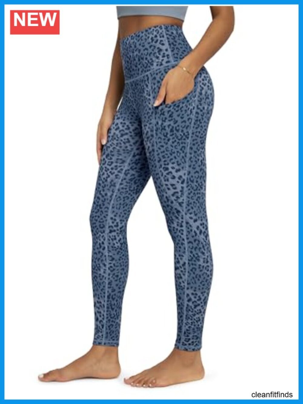 High Waisted Yoga Leggings with Pockets, Tummy Control, Non See Through, 28"
